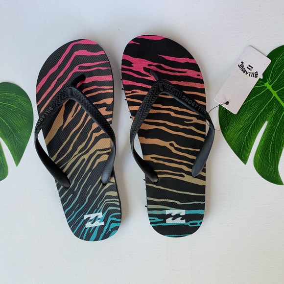 🔸BILLABONG Tide Neon Flip Flops🔸 - Picture 3 of 5